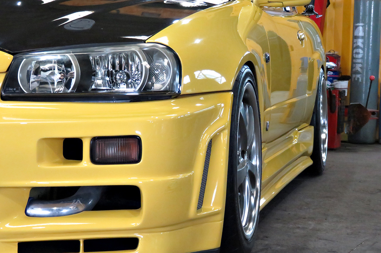 1999 Nissan SKYLINE COUPE 25GT TURBO, HKS Muffler, Apexi Power FC, HPI Radiator, HPI Intercooler, Aftermarket Full Body Kit