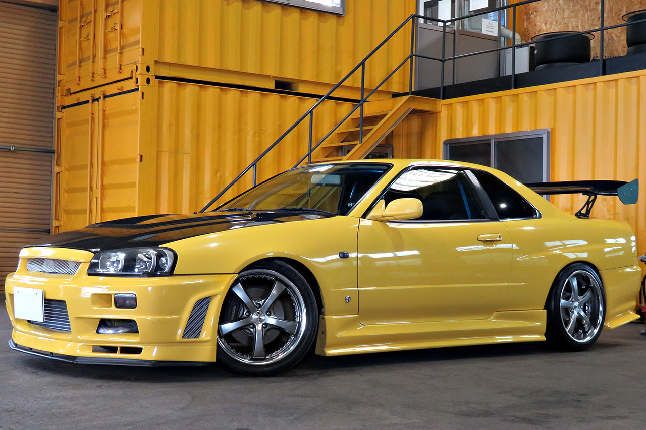 1999 Nissan SKYLINE COUPE 25GT TURBO, HKS Muffler, Apexi Power FC, HPI Radiator, HPI Intercooler, Aftermarket Full Body Kit
