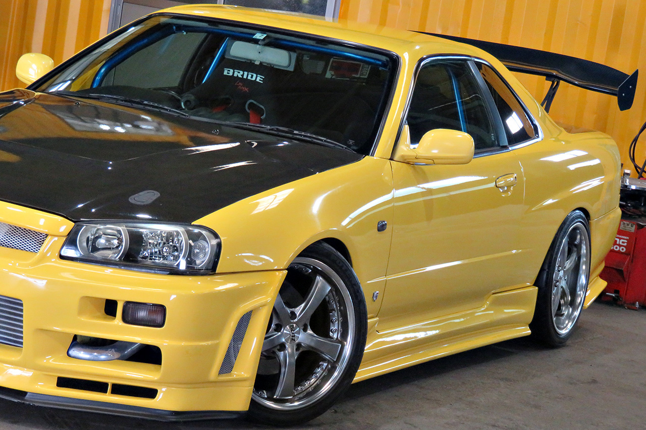 1999 Nissan SKYLINE COUPE 25GT TURBO, HKS Muffler, Apexi Power FC, HPI Radiator, HPI Intercooler, Aftermarket Full Body Kit
