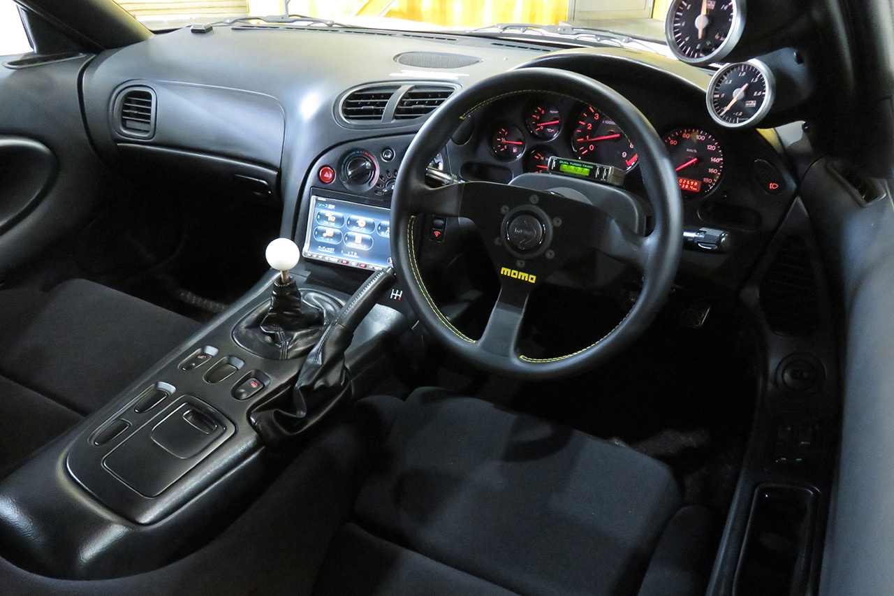 1994 Mazda ENFINI RX-7 Rays TE37 Saga 18 inch Alloy Wheels, HKS Max IV SP Adjustable Height Coilovers 