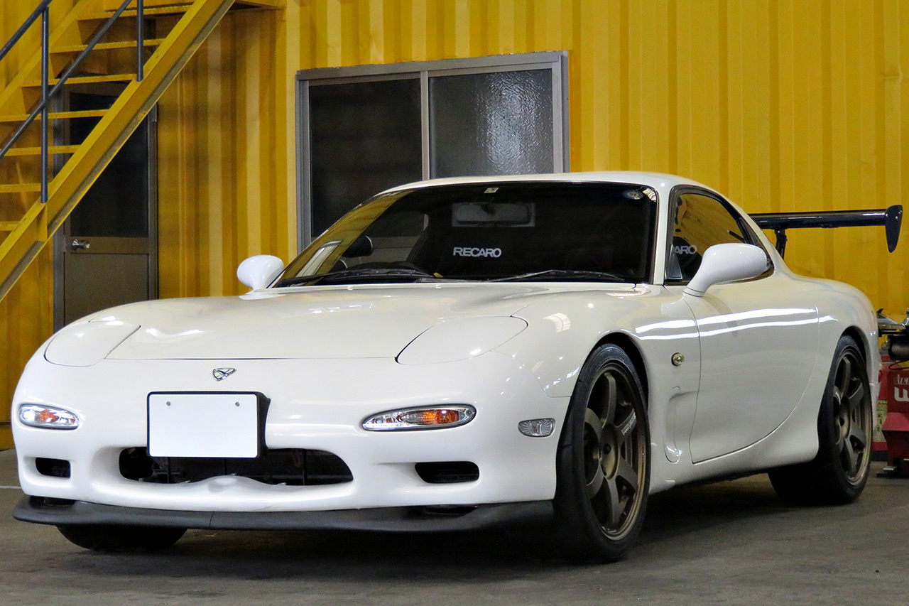 1994 Mazda ENFINI RX-7 Rays TE37 Saga 18 inch Alloy Wheels, HKS Max IV SP Adjustable Height Coilovers 