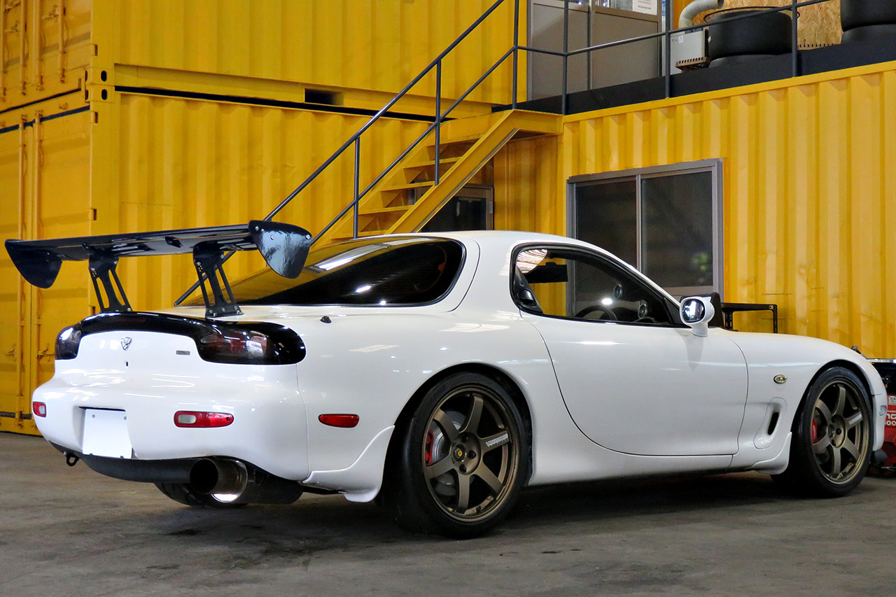1994 Mazda ENFINI RX-7 Rays TE37 Saga 18 inch Alloy Wheels, HKS Max IV SP Adjustable Height Coilovers 
