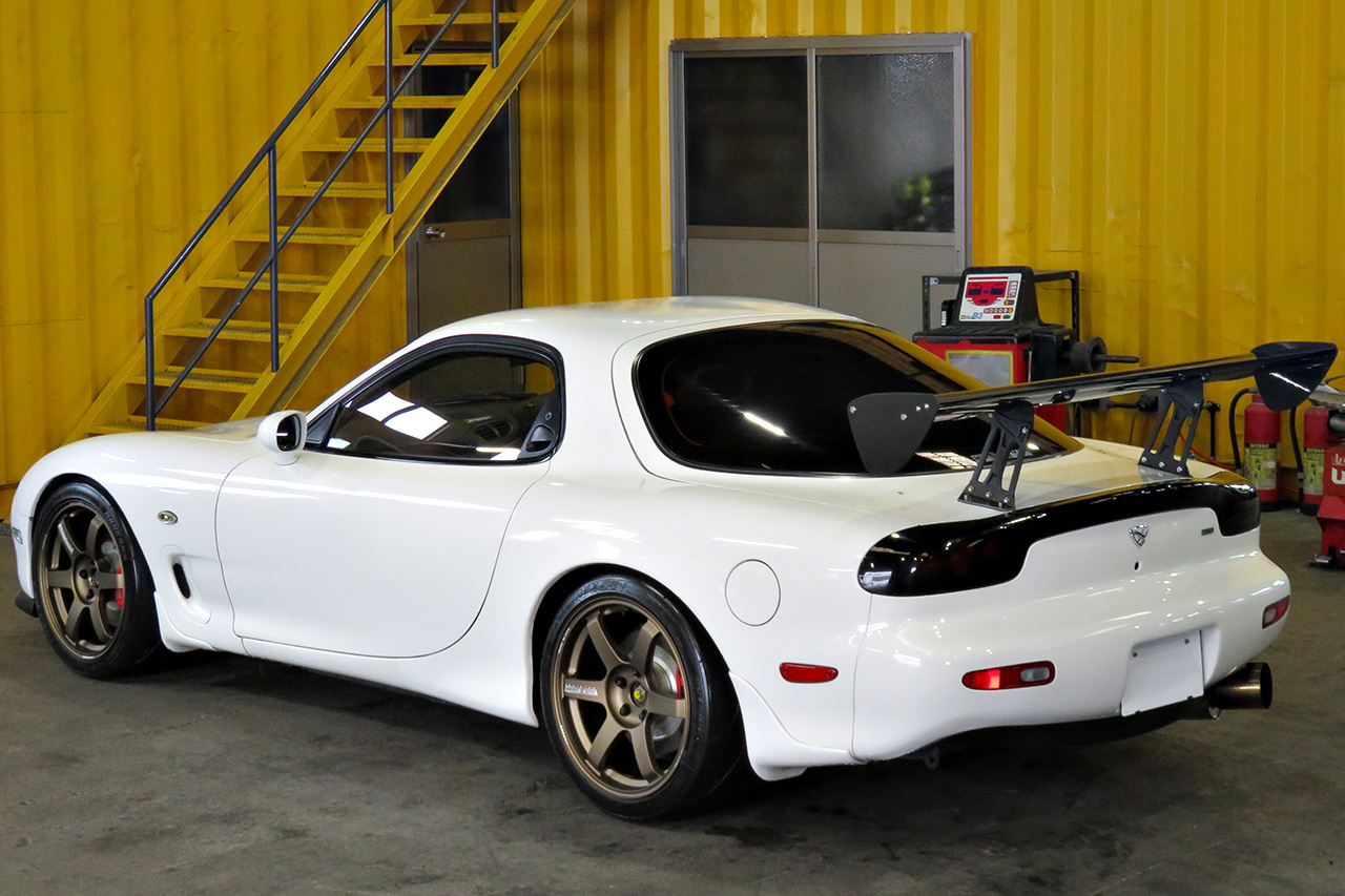 1994 Mazda ENFINI RX-7 Rays TE37 Saga 18 inch Alloy Wheels, HKS Max IV SP Adjustable Height Coilovers 