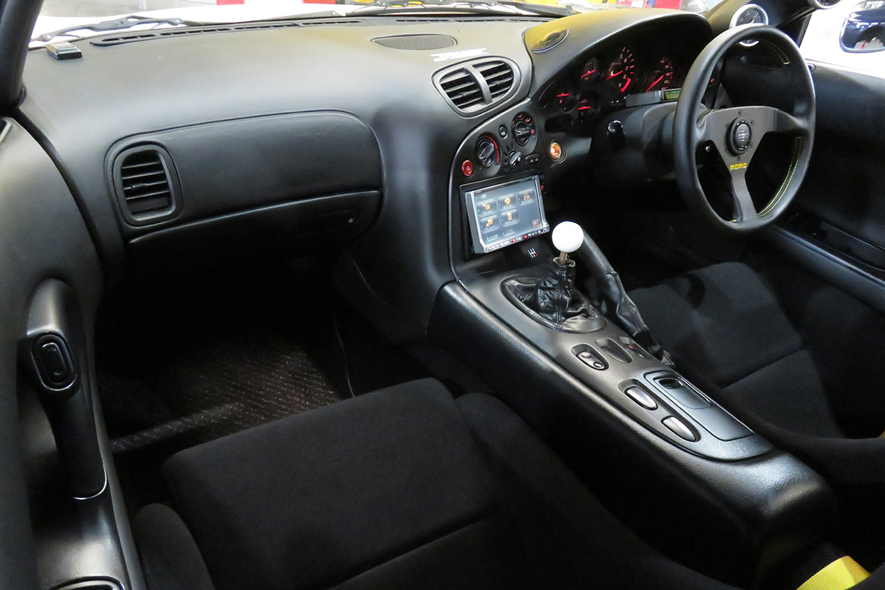 1994 Mazda ENFINI RX-7 Rays TE37 Saga 18 inch Alloy Wheels, HKS Max IV SP Adjustable Height Coilovers 
