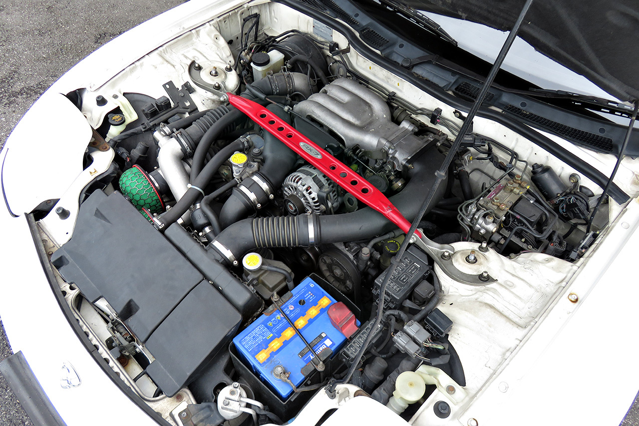 1994 Mazda ENFINI RX-7 Rays TE37 Saga 18 inch Alloy Wheels, HKS Max IV SP Adjustable Height Coilovers 
