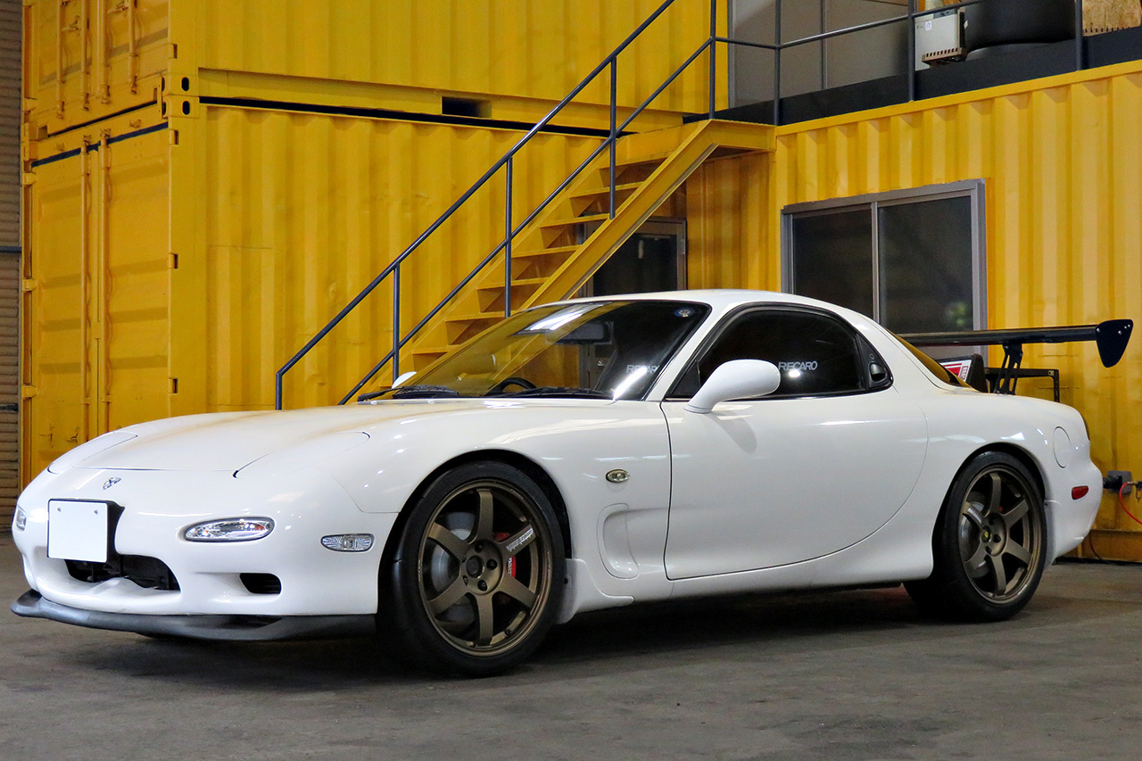 1994 Mazda ENFINI RX-7 Rays TE37 Saga 18 inch Alloy Wheels, HKS Max IV SP Adjustable Height Coilovers 