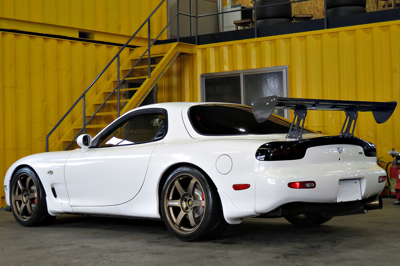 1994 Mazda ENFINI RX-7 Rays TE37 Saga 18 inch Alloy Wheels, HKS Max IV SP Adjustable Height Coilovers 
