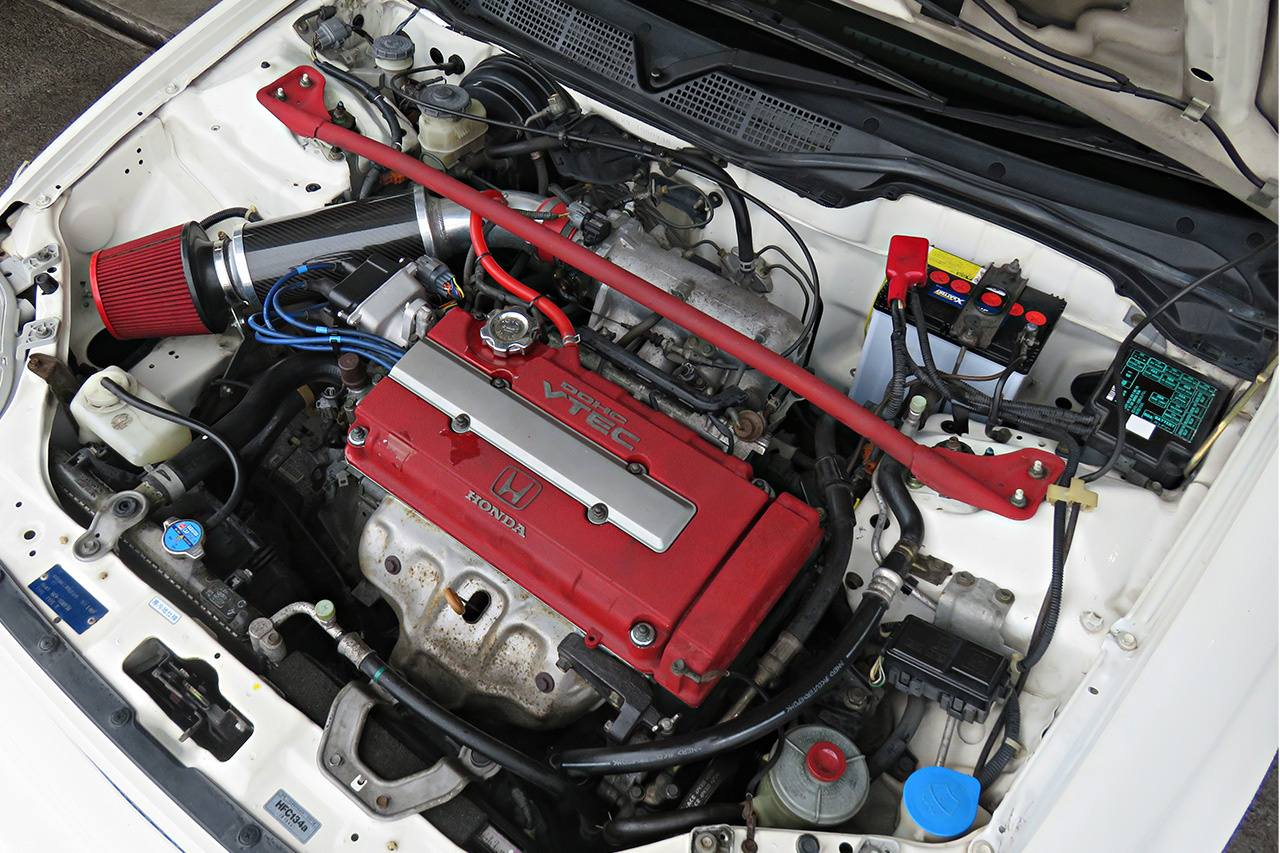 1997 Honda CIVIC TYPE R EK9 Kakimoto Exhaust, Top Fuel Zero 1000 Air Cleaner Kit,  Momo Steering Wheel 