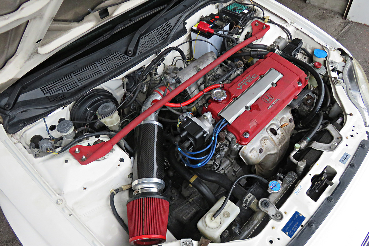 1997 Honda CIVIC TYPE R EK9 Kakimoto Exhaust, Top Fuel Zero 1000 Air Cleaner Kit,  Momo Steering Wheel 