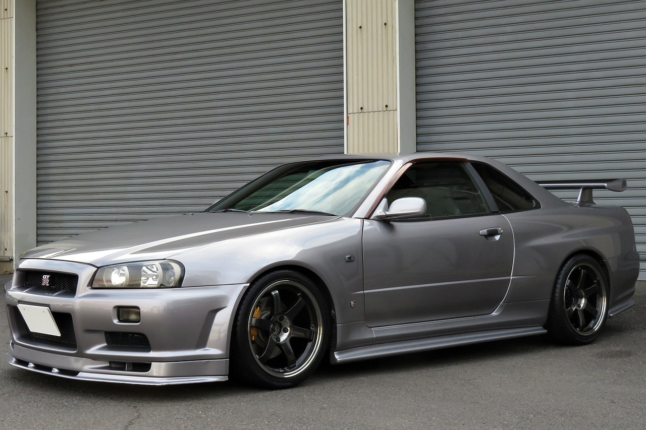 2000 Nissan SKYLINE GT-R R34 GT-R V SPEC, Nismo Aero Kit, Rays TE37SL 18 Inch, HKS Silent Hi-Power Exhaust 