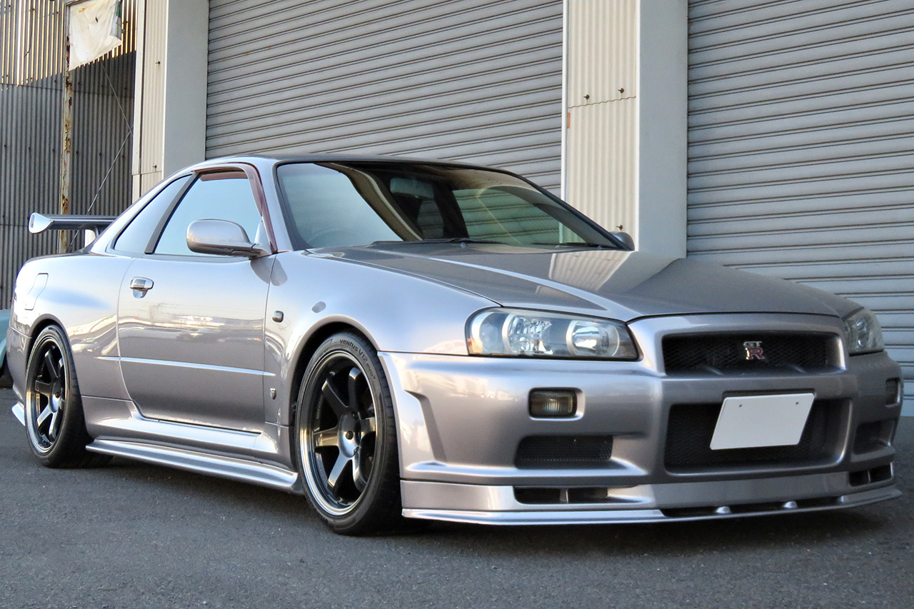 2000 Nissan SKYLINE GT-R R34 GT-R V SPEC, Nismo Aero Kit, Rays TE37SL 18 Inch, HKS Silent Hi-Power Exhaust 