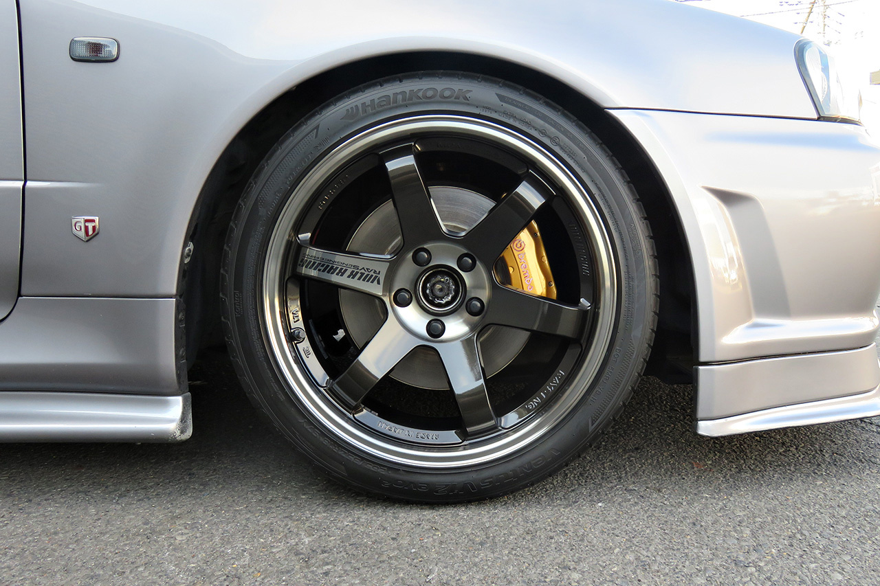 2000 Nissan SKYLINE GT-R R34 GT-R V SPEC, Nismo Aero Kit, Rays TE37SL 18 Inch, HKS Silent Hi-Power Exhaust 