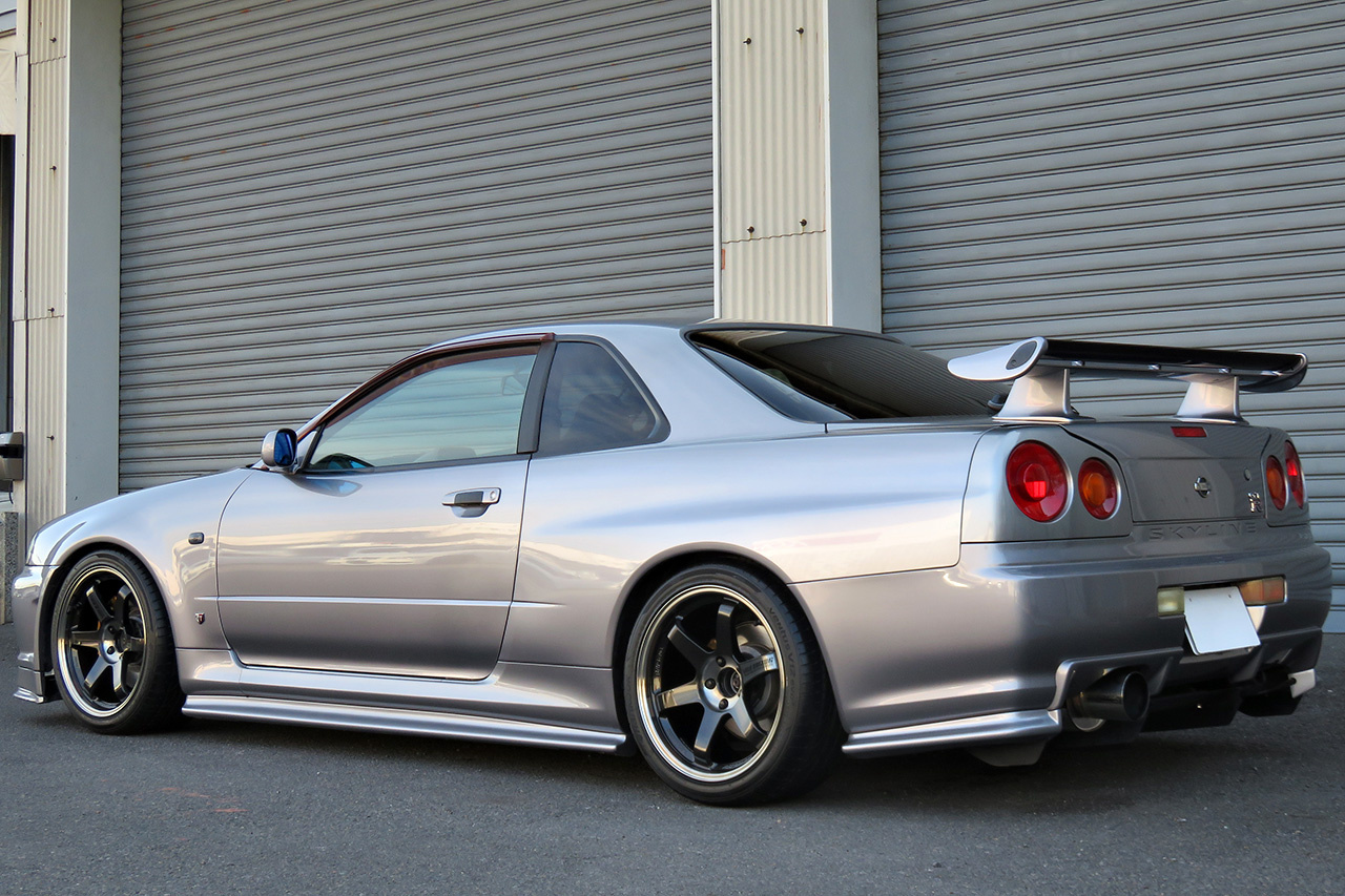 2000 Nissan SKYLINE GT-R R34 GT-R V SPEC, Nismo Aero Kit, Rays TE37SL 18 Inch, HKS Silent Hi-Power Exhaust 