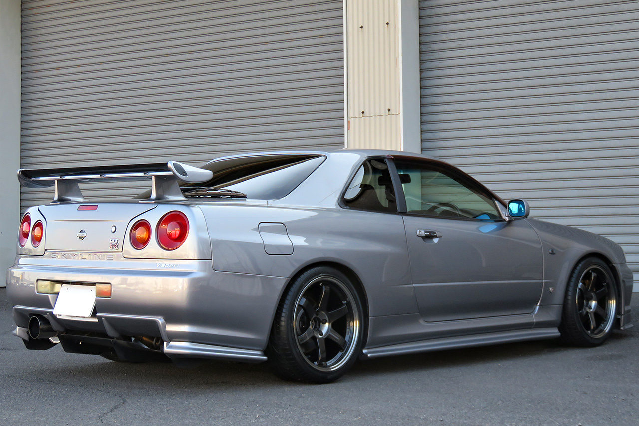 2000 Nissan SKYLINE GT-R R34 GT-R V SPEC, Nismo Aero Kit, Rays TE37SL 18 Inch, HKS Silent Hi-Power Exhaust 