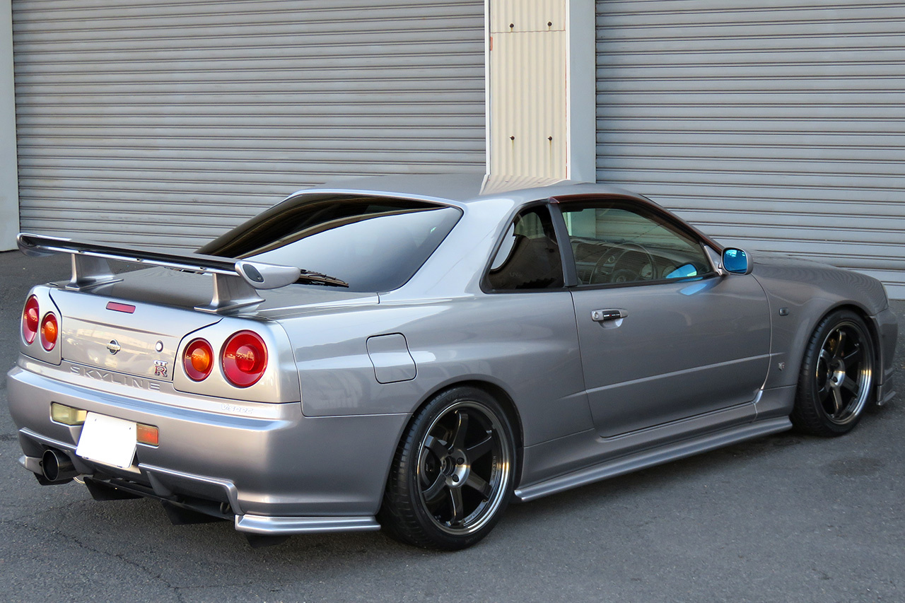 2000 Nissan SKYLINE GT-R R34 GT-R V SPEC, Nismo Aero Kit, Rays TE37SL 18 Inch, HKS Silent Hi-Power Exhaust 