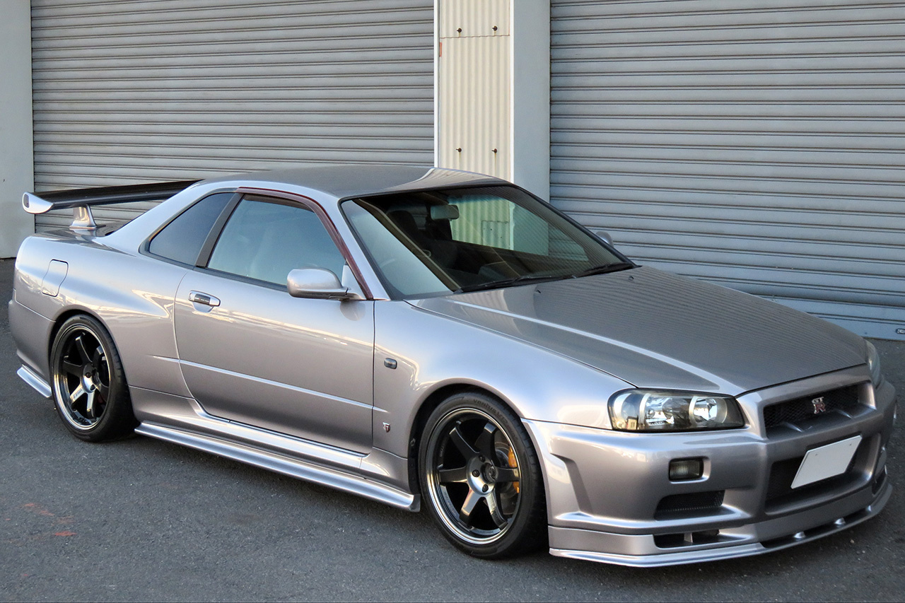 2000 Nissan SKYLINE GT-R R34 GT-R V SPEC, Nismo Aero Kit, Rays TE37SL 18 Inch, HKS Silent Hi-Power Exhaust 