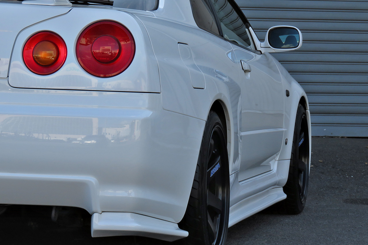 1999 Nissan SKYLINE GT-R R34 GT-R Nismo Z-Tune Front Bumper, HKS Stainless Front Pipe, Coppermix Twin Clutch,