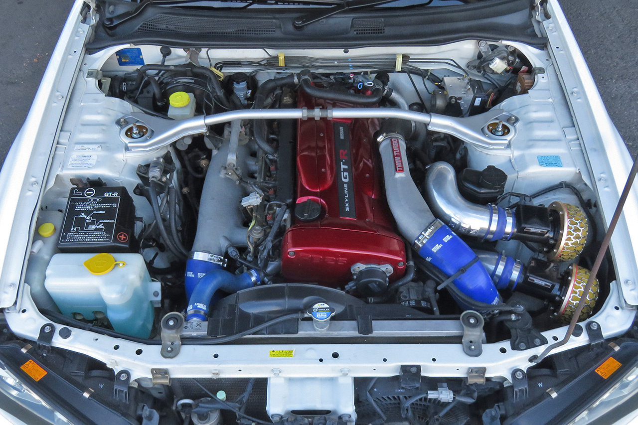 1999 Nissan SKYLINE GT-R R34 GT-R Nismo Z-Tune Front Bumper, HKS Stainless Front Pipe, Coppermix Twin Clutch,