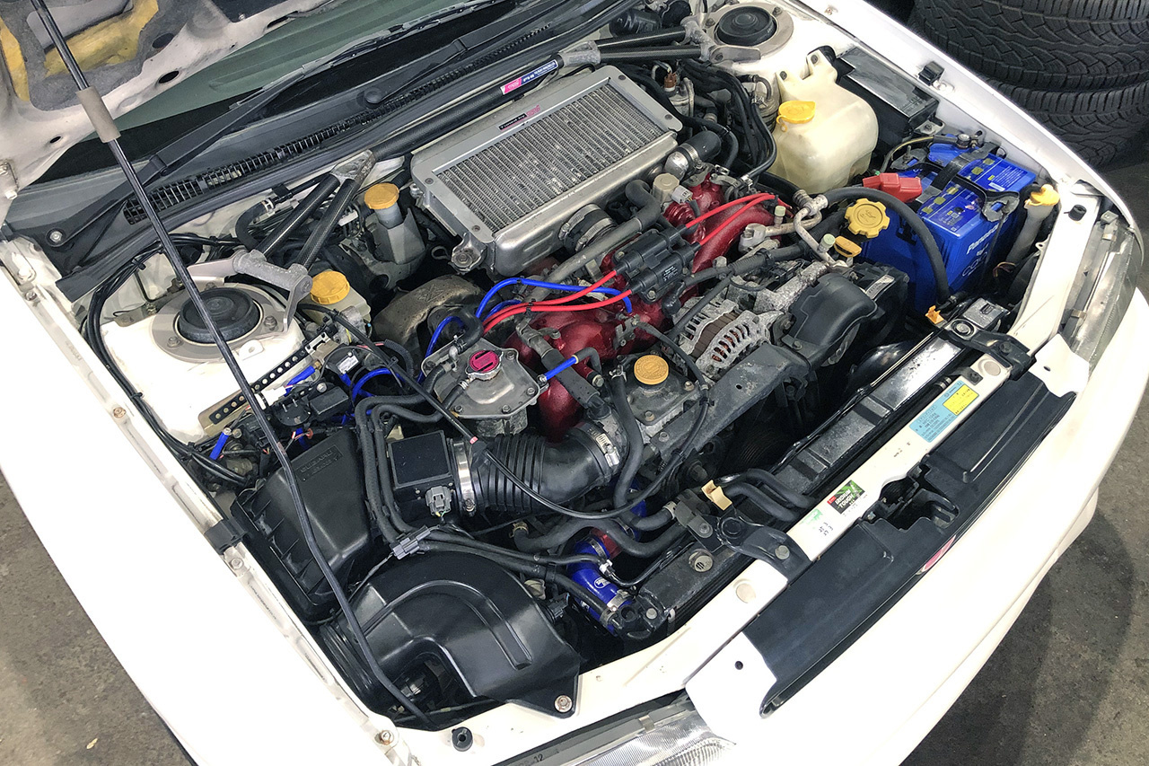 1998 Subaru IMPREZA STI 97 Model GC8 WRX STi Version 4 , STi Engine Carbon Tower Bar, AVS Model 5 17 Inch Wheels