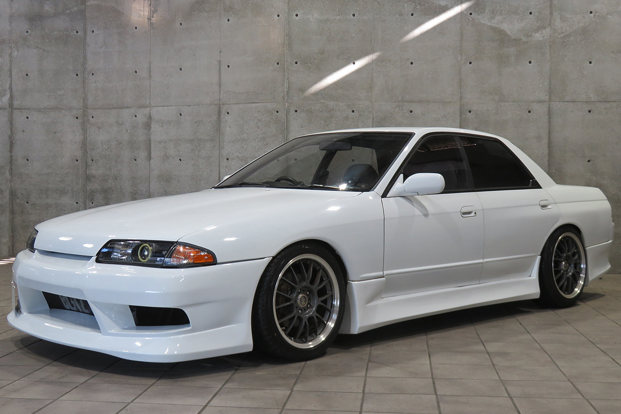 1991 Nissan SKYLINE R32 GTS-T, RB20DET Turbo Engine, Kakimoto Exhaust, Rays Volk Racing 17 Inch Wheels