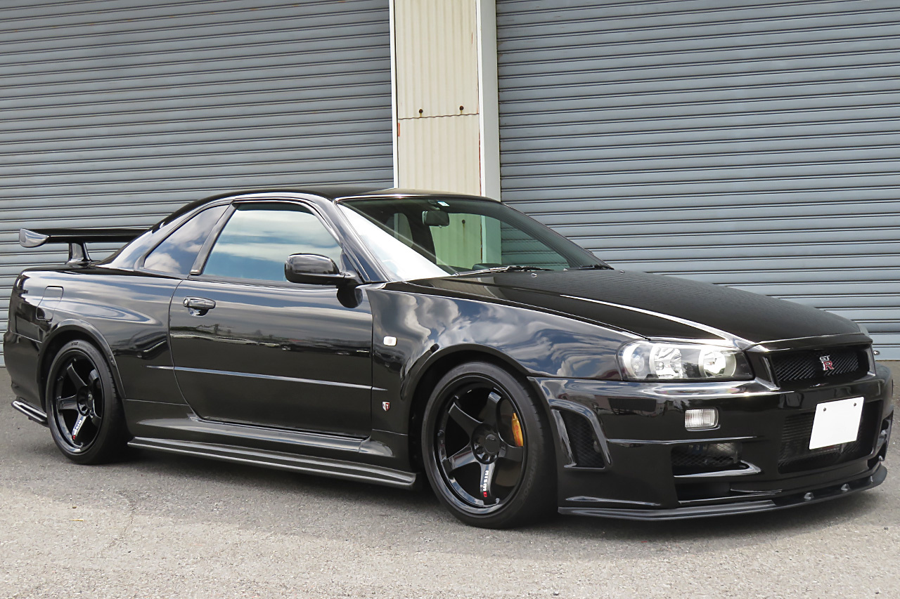 1999 Nissan SKYLINE GT-R BNR34 R34 GT-R V SPEC, RAYS NISMO LM GT4 18 Inch Wheels, BNR34 Z-TUNE Front Bumper