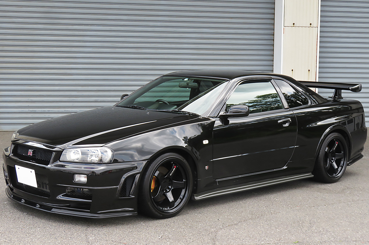 1999 Nissan SKYLINE GT-R BNR34 R34 GT-R V SPEC, RAYS NISMO LM GT4 18 Inch Wheels, BNR34 Z-TUNE Front Bumper