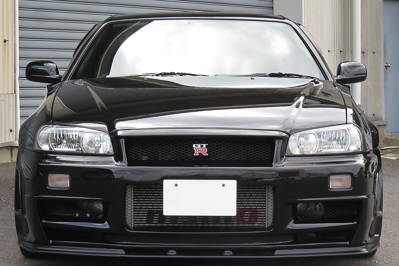 1999 Nissan SKYLINE GT-R BNR34 R34 GT-R V SPEC, RAYS NISMO LM GT4 18 Inch Wheels, BNR34 Z-TUNE Front Bumper