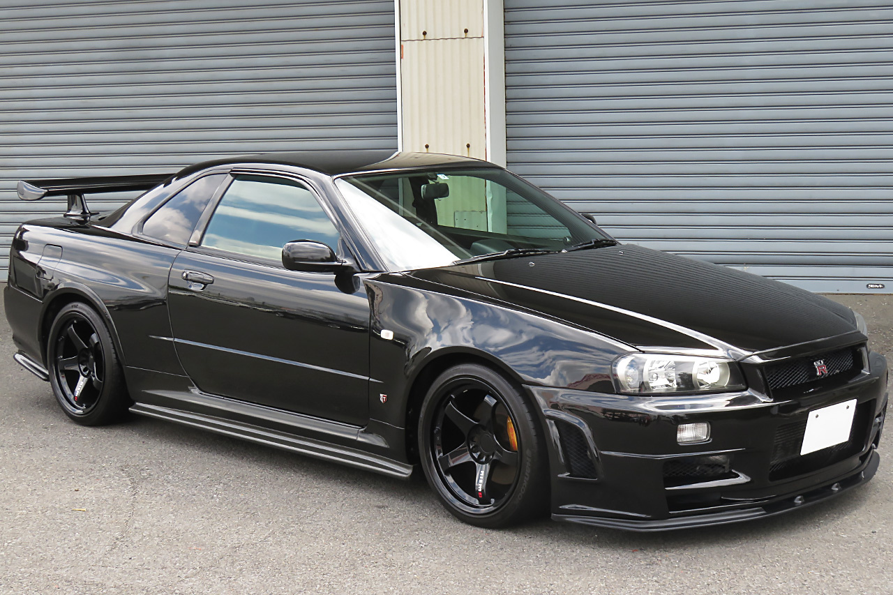1999 Nissan SKYLINE GT-R BNR34 R34 GT-R V SPEC, RAYS NISMO LM GT4 18 Inch Wheels, BNR34 Z-TUNE Front Bumper
