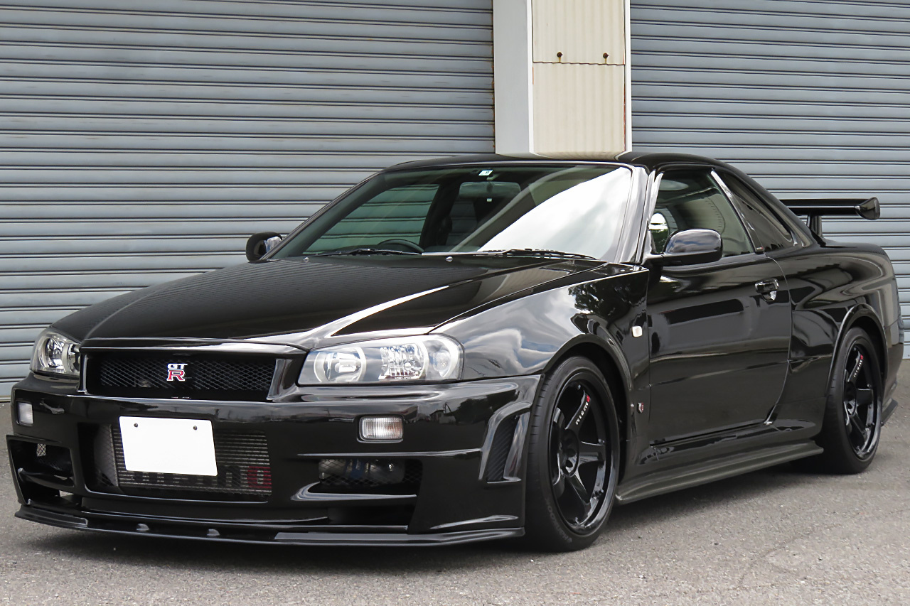 1999 Nissan SKYLINE GT-R BNR34 R34 GT-R V SPEC, RAYS NISMO LM GT4 18 Inch Wheels, BNR34 Z-TUNE Front Bumper