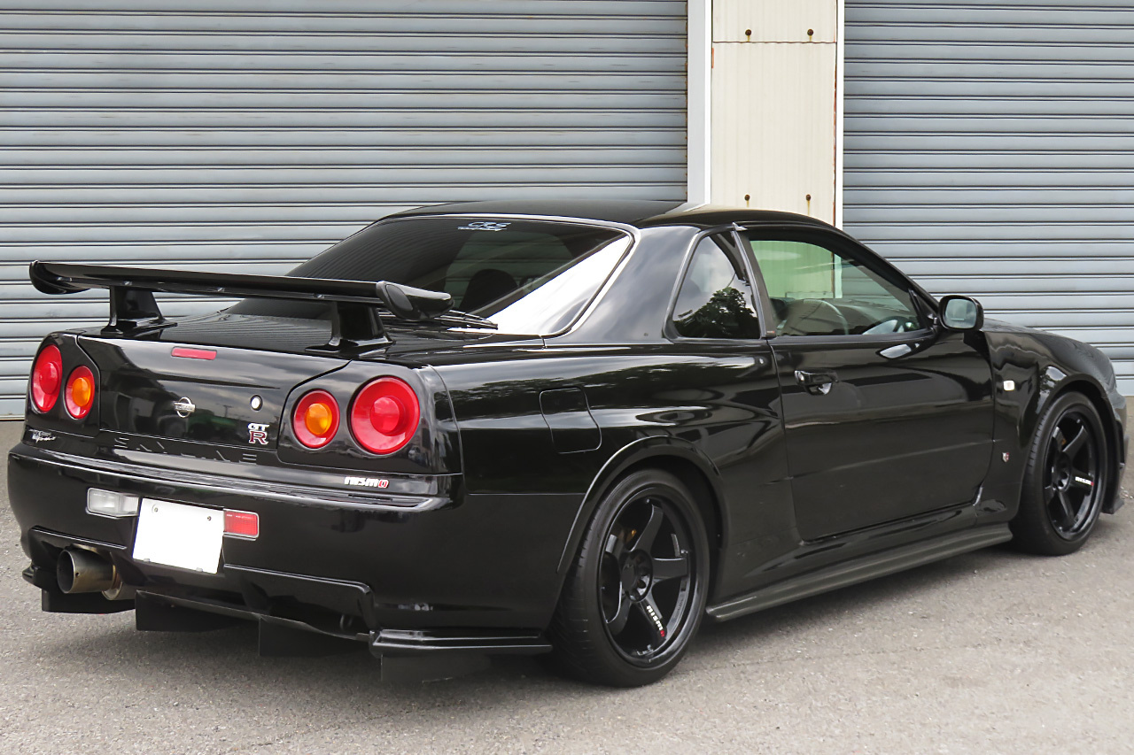 1999 Nissan SKYLINE GT-R BNR34 R34 GT-R V SPEC, RAYS NISMO LM GT4 18 Inch Wheels, BNR34 Z-TUNE Front Bumper