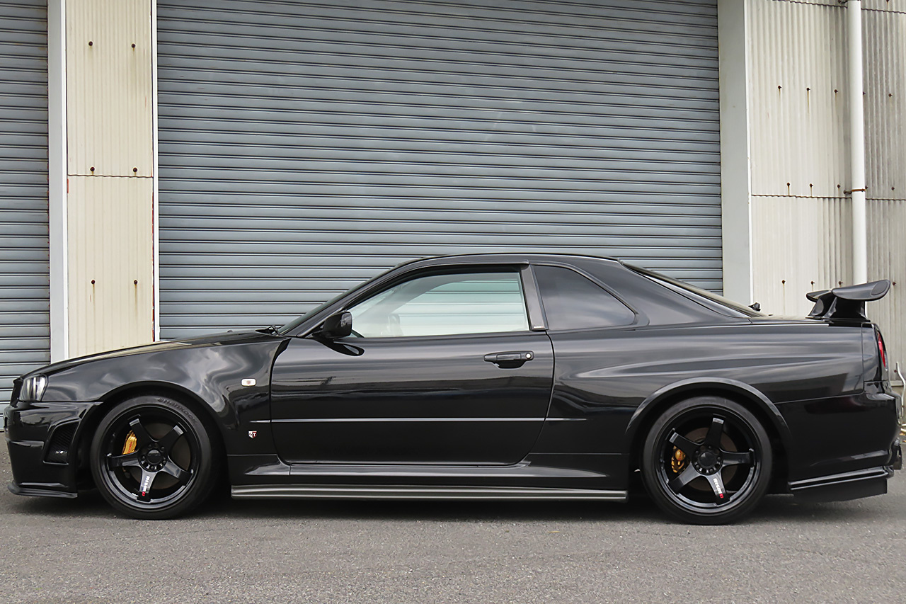 1999 Nissan SKYLINE GT-R BNR34 R34 GT-R V SPEC, RAYS NISMO LM GT4 18 Inch Wheels, BNR34 Z-TUNE Front Bumper