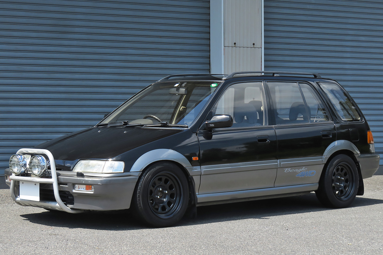 1995 Honda CIVIC SHUTTLE EF5 BEAGLE 4WD, Manual Transmission, Aftermarket Wheels