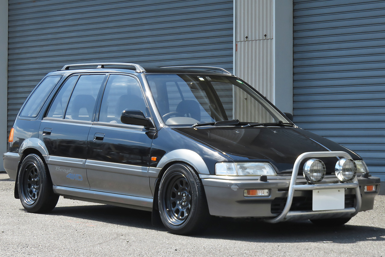 1995 Honda CIVIC SHUTTLE EF5 BEAGLE 4WD, Manual Transmission, Aftermarket Wheels