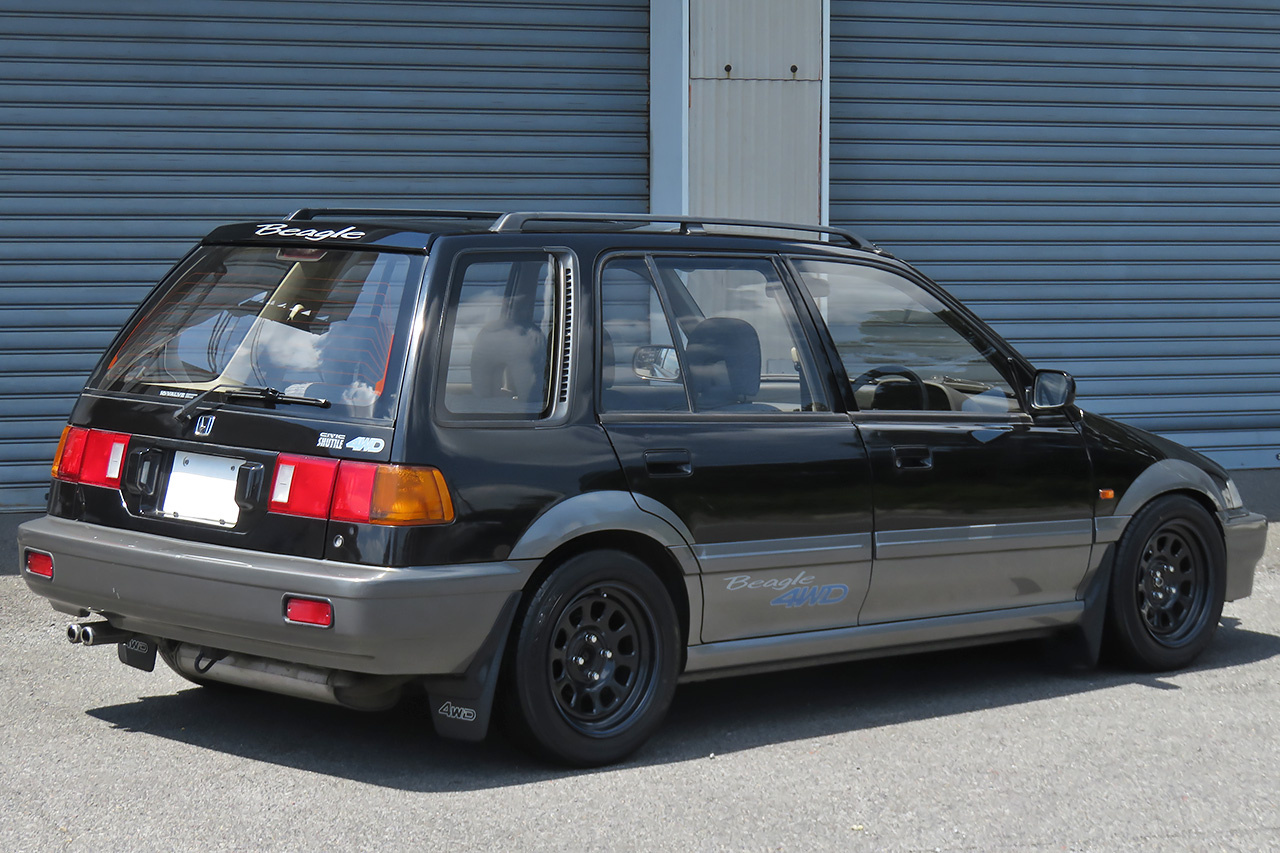 1995 Honda CIVIC SHUTTLE EF5 BEAGLE 4WD, Manual Transmission, Aftermarket Wheels