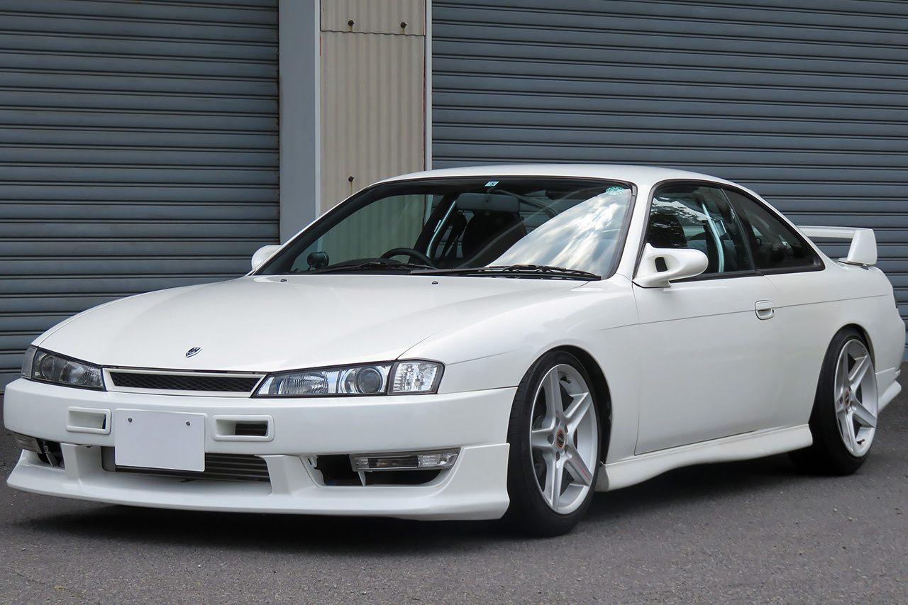 1997 Nissan SILVIA S14 K's KOUKI GANADOR Super Mirror, HKS Exhaust Manifold, TEIN Height Adjustable Coilovers