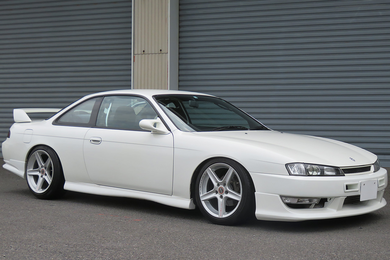 1997 Nissan SILVIA S14 K's KOUKI GANADOR Super Mirror, HKS Exhaust Manifold, TEIN Height Adjustable Coilovers