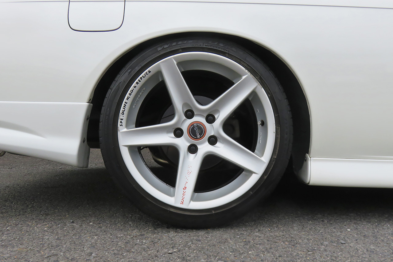 1997 Nissan SILVIA S14 K's KOUKI GANADOR Super Mirror, HKS Exhaust Manifold, TEIN Height Adjustable Coilovers