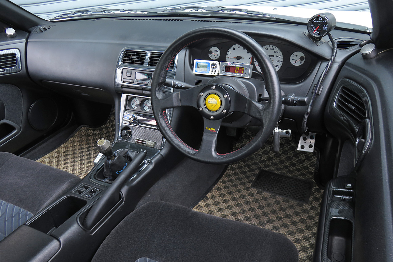 1997 Nissan SILVIA S14 K's KOUKI GANADOR Super Mirror, HKS Exhaust Manifold, TEIN Height Adjustable Coilovers
