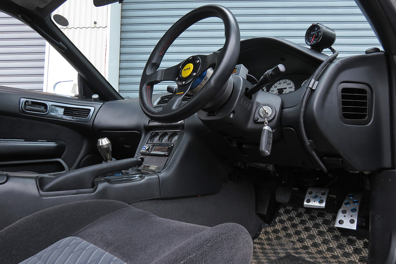 1997 Nissan SILVIA S14 K's KOUKI GANADOR Super Mirror, HKS Exhaust Manifold, TEIN Height Adjustable Coilovers