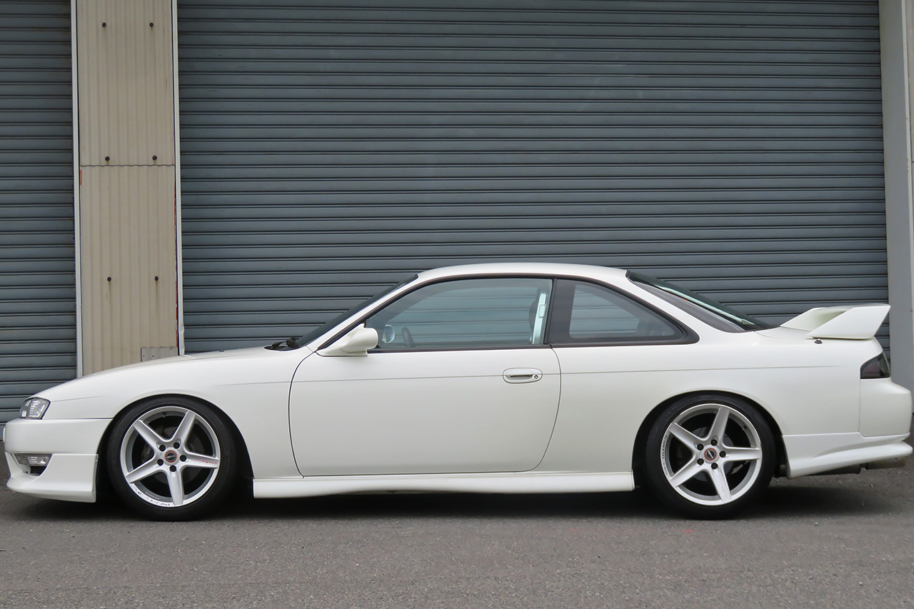 1997 Nissan SILVIA S14 K's KOUKI GANADOR Super Mirror, HKS Exhaust Manifold, TEIN Height Adjustable Coilovers