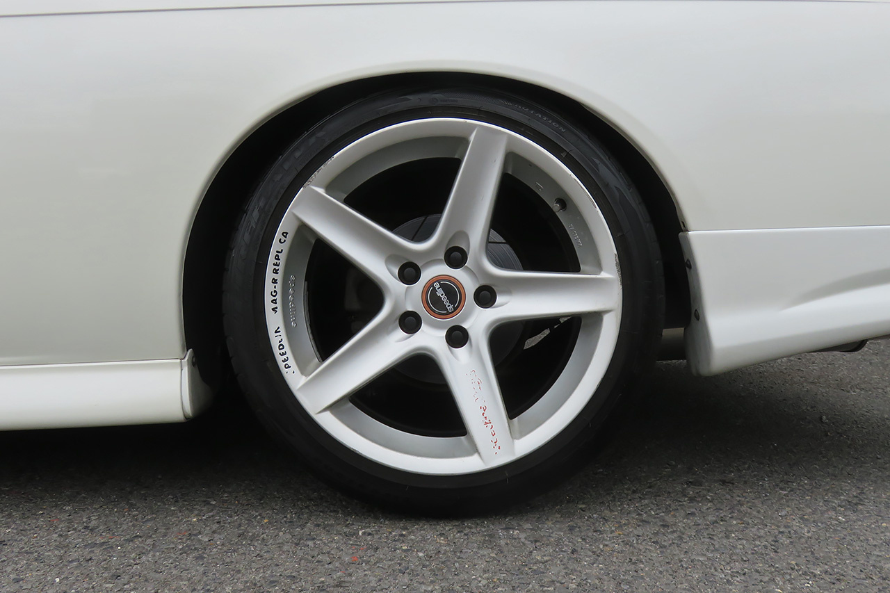 1997 Nissan SILVIA S14 K's KOUKI GANADOR Super Mirror, HKS Exhaust Manifold, TEIN Height Adjustable Coilovers