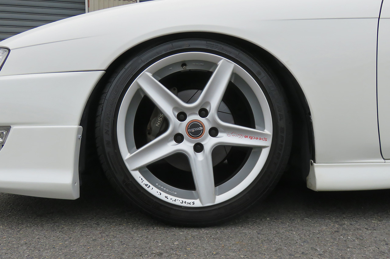 1997 Nissan SILVIA S14 K's KOUKI GANADOR Super Mirror, HKS Exhaust Manifold, TEIN Height Adjustable Coilovers