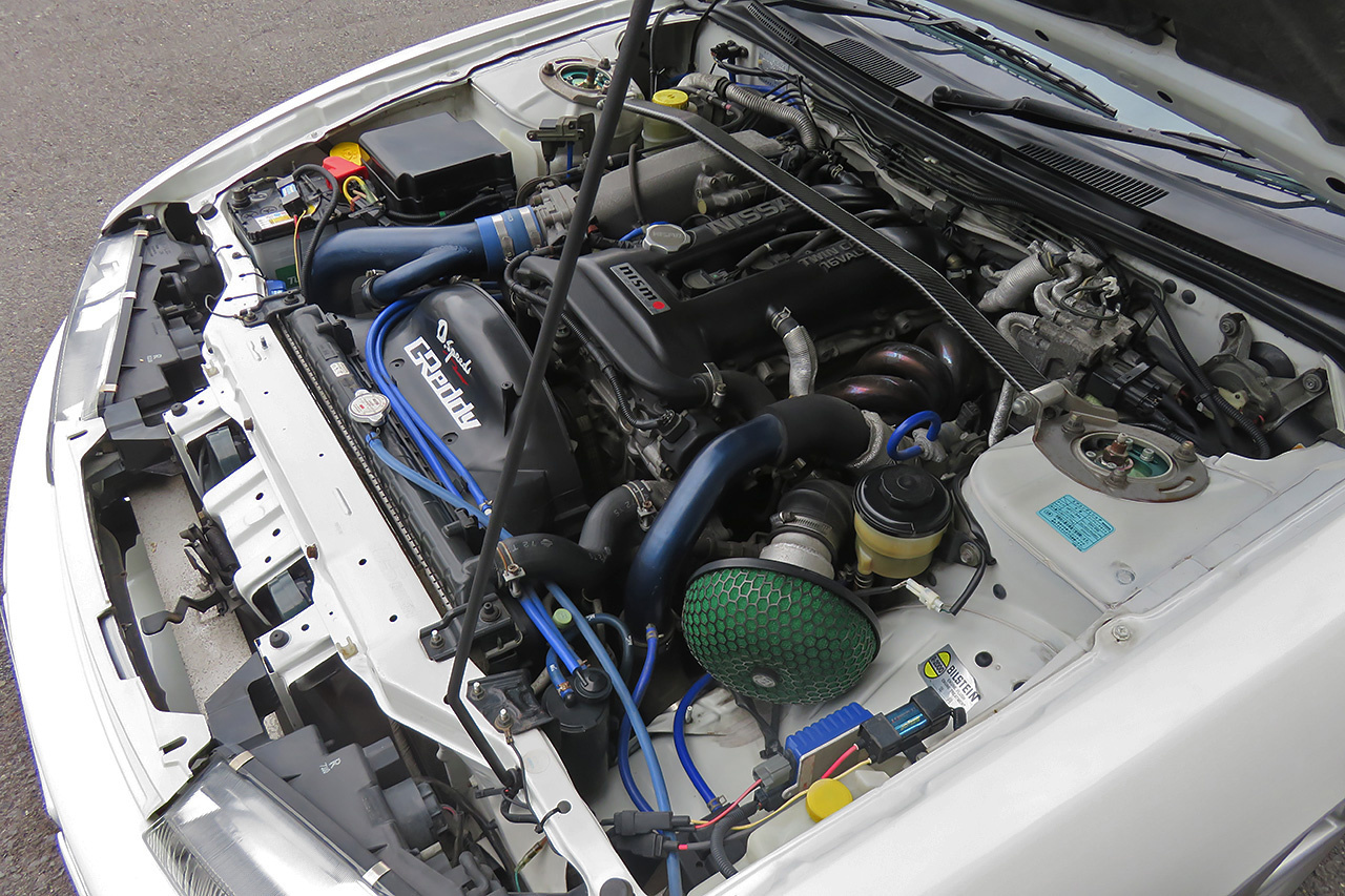 1997 Nissan SILVIA S14 K's KOUKI GANADOR Super Mirror, HKS Exhaust Manifold, TEIN Height Adjustable Coilovers