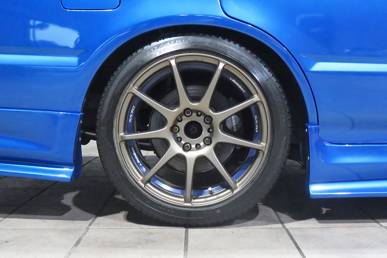 1998 Nissan SKYLINE ER34 25GT-X TURBO BAYSIDE BLUE, HKS Air Clean, HKS Height Adjustable Coilovers