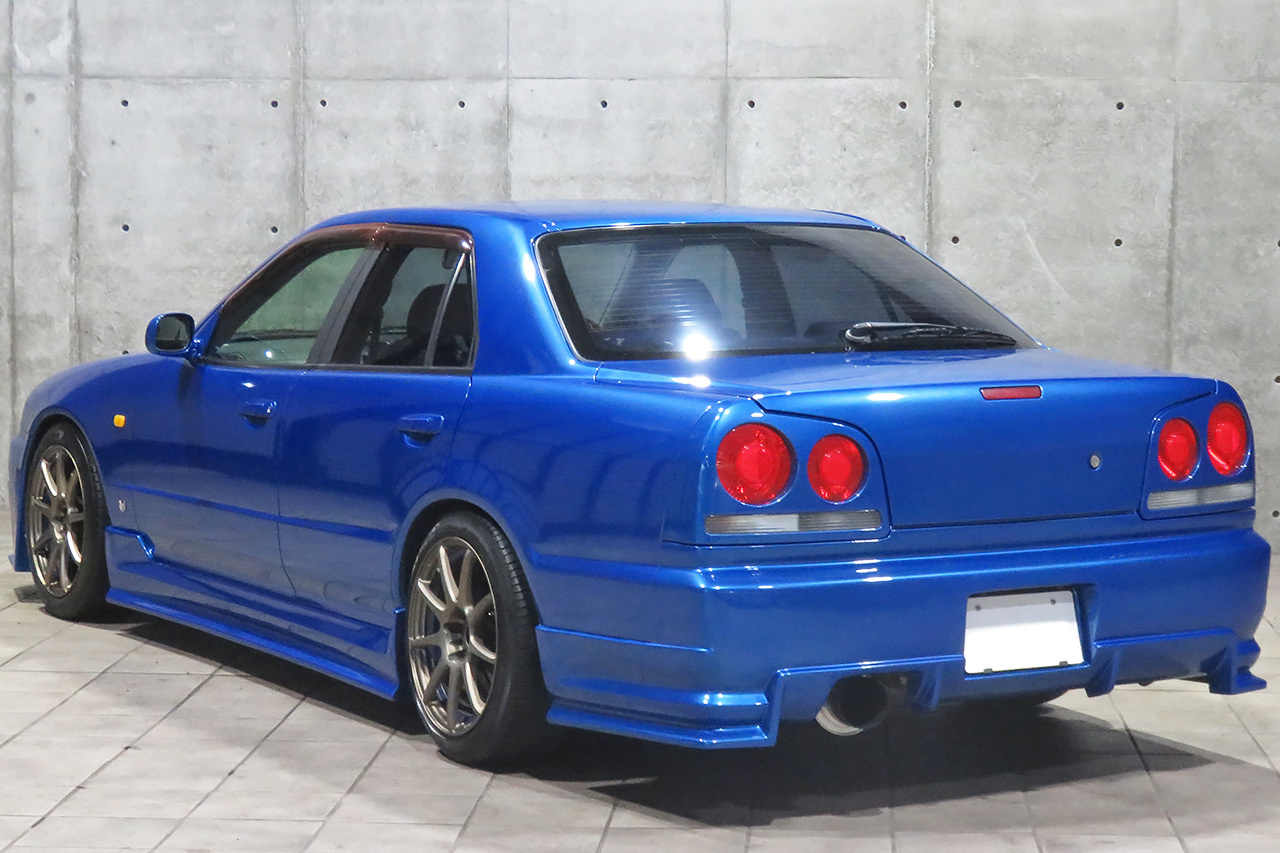 1998 Nissan SKYLINE ER34 25GT-X TURBO BAYSIDE BLUE, HKS Air Clean, HKS Height Adjustable Coilovers