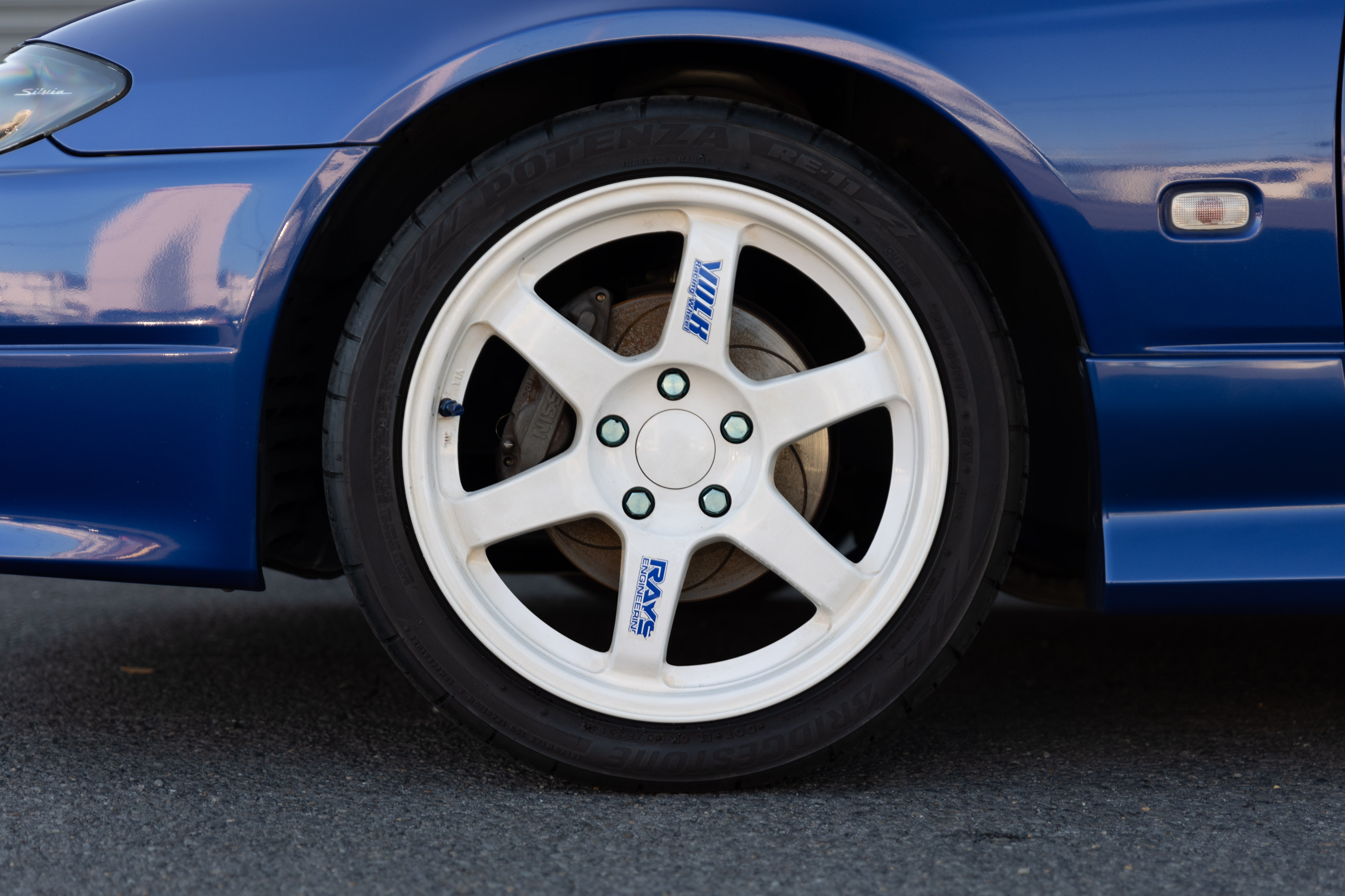2002 Nissan SILVIA S15 SPEC R AERO, NISMO Muffler, VOLK RACING RAYS TE37 17 Inch Wheels