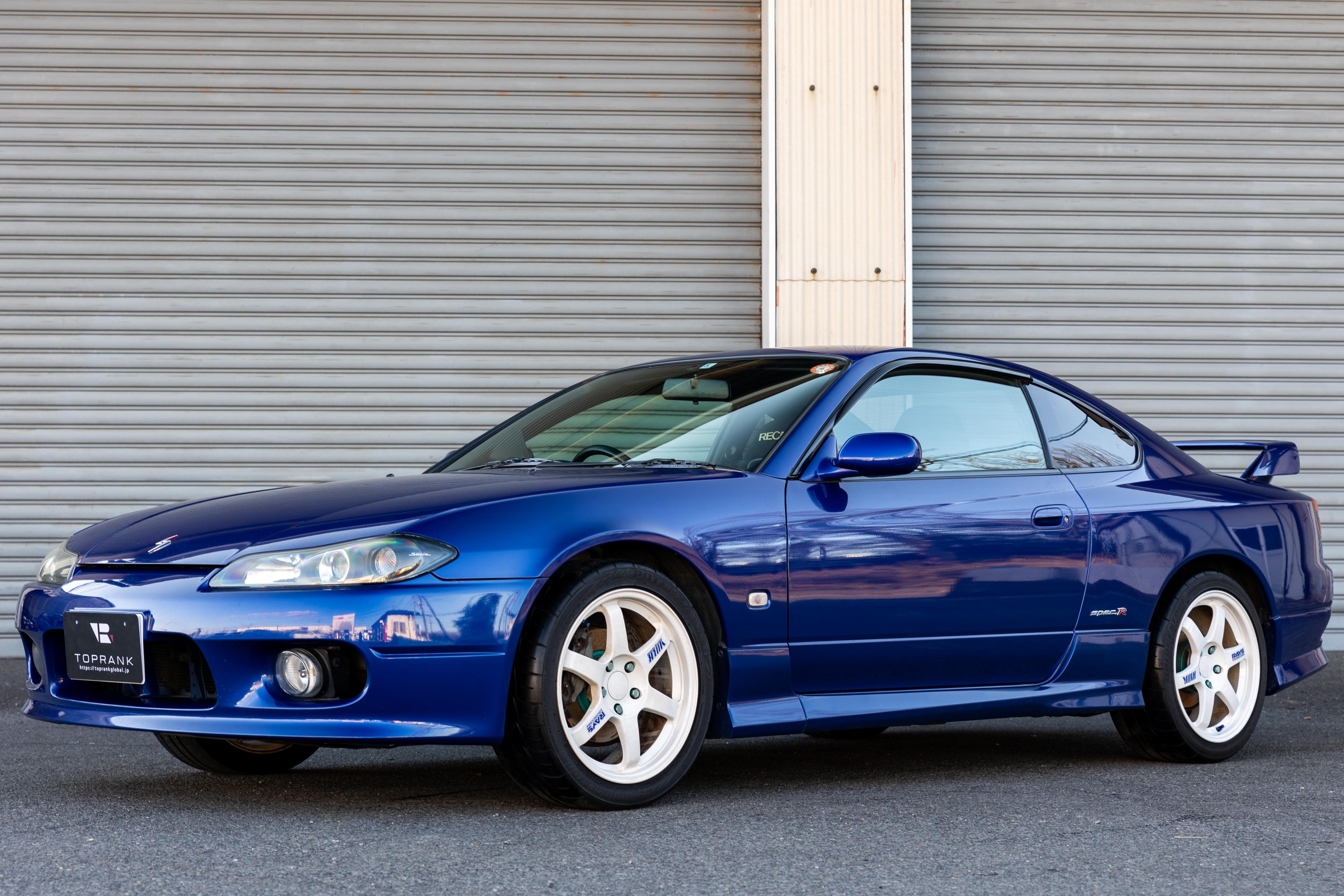 2002 Nissan SILVIA S15 SPEC R AERO, NISMO Muffler, VOLK RACING RAYS TE37 17 Inch Wheels