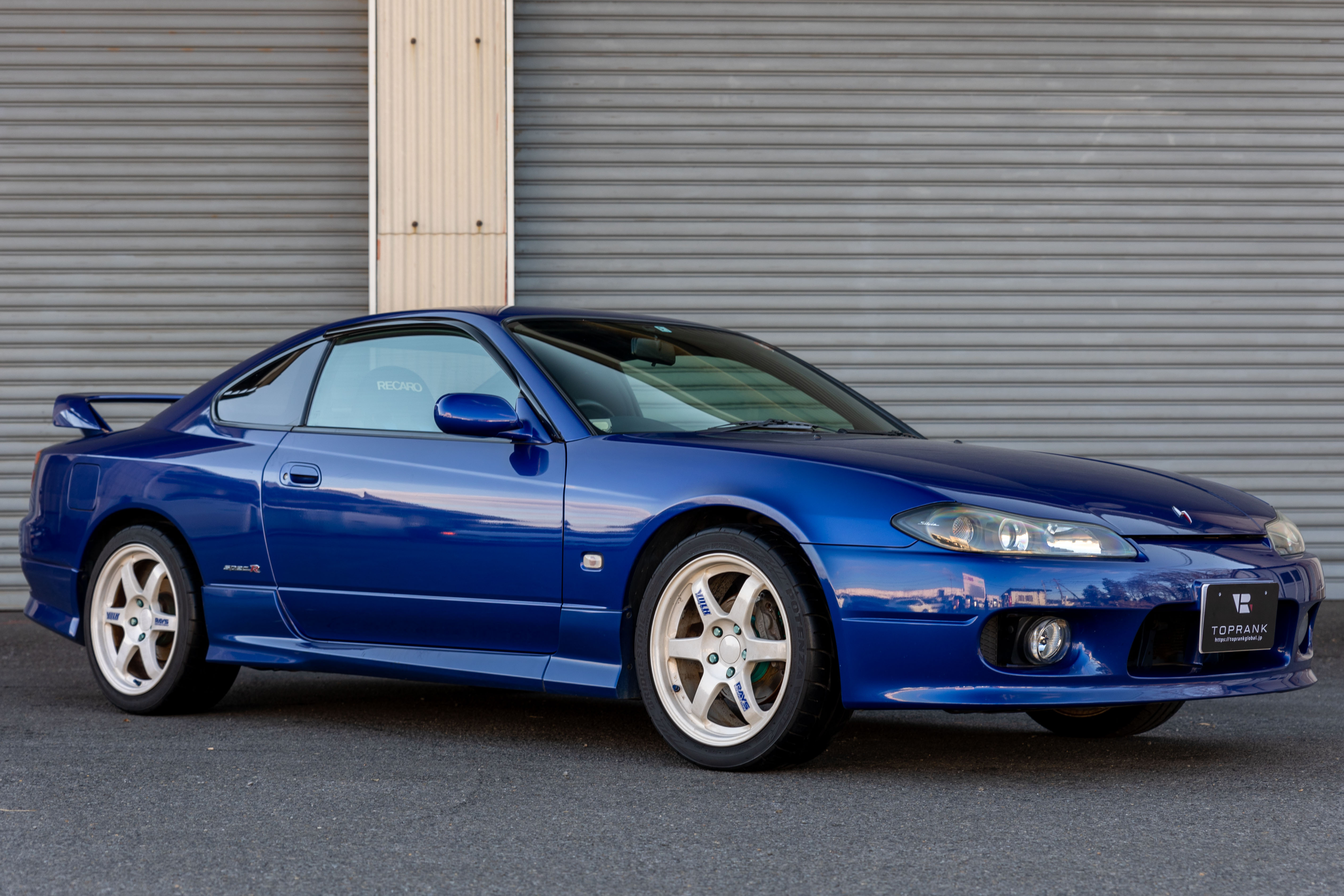 2002 Nissan SILVIA S15 SPEC R AERO, NISMO Muffler, VOLK RACING RAYS TE37 17 Inch Wheels