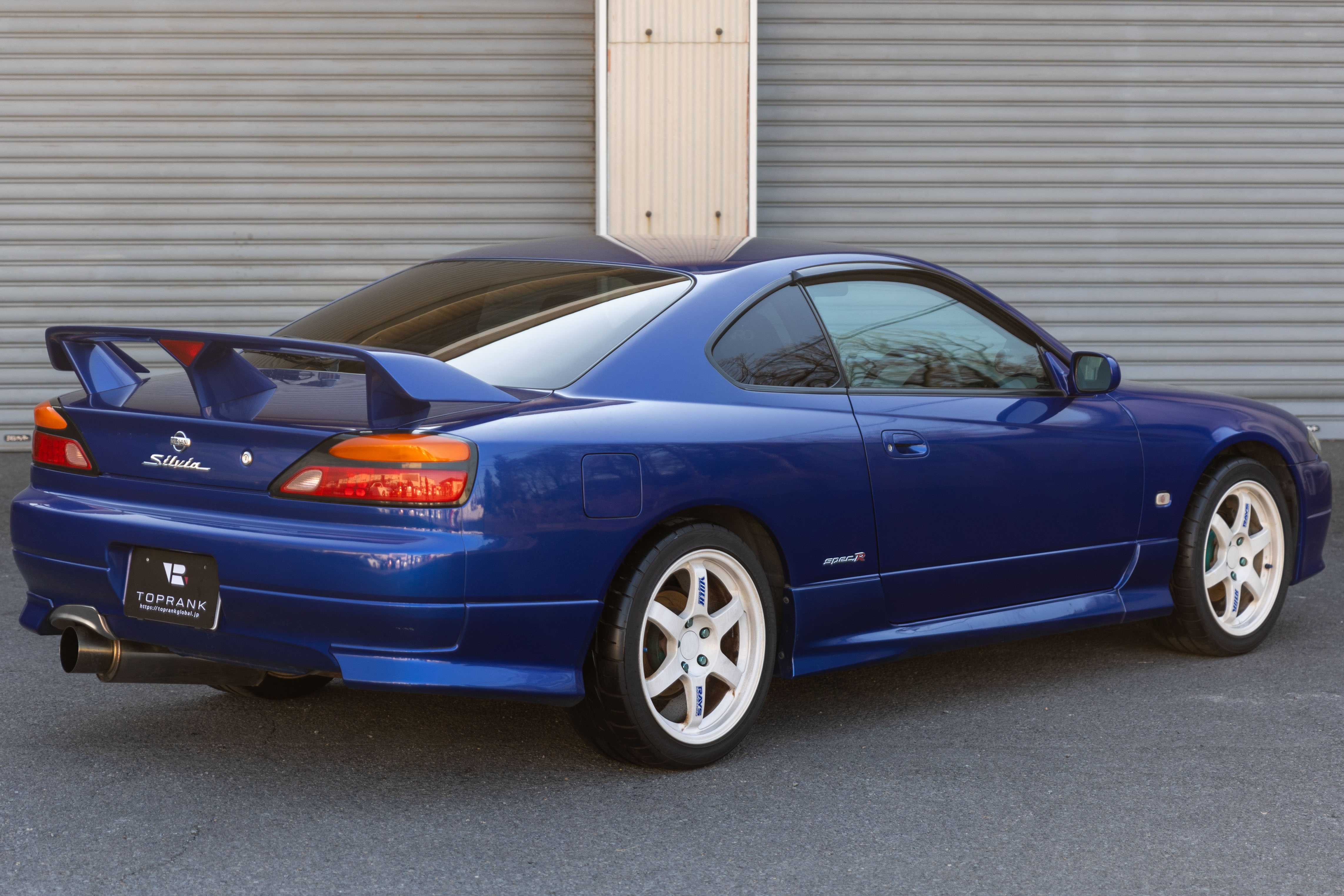 2002 Nissan SILVIA S15 SPEC R AERO, NISMO Muffler, VOLK RACING RAYS TE37 17 Inch Wheels