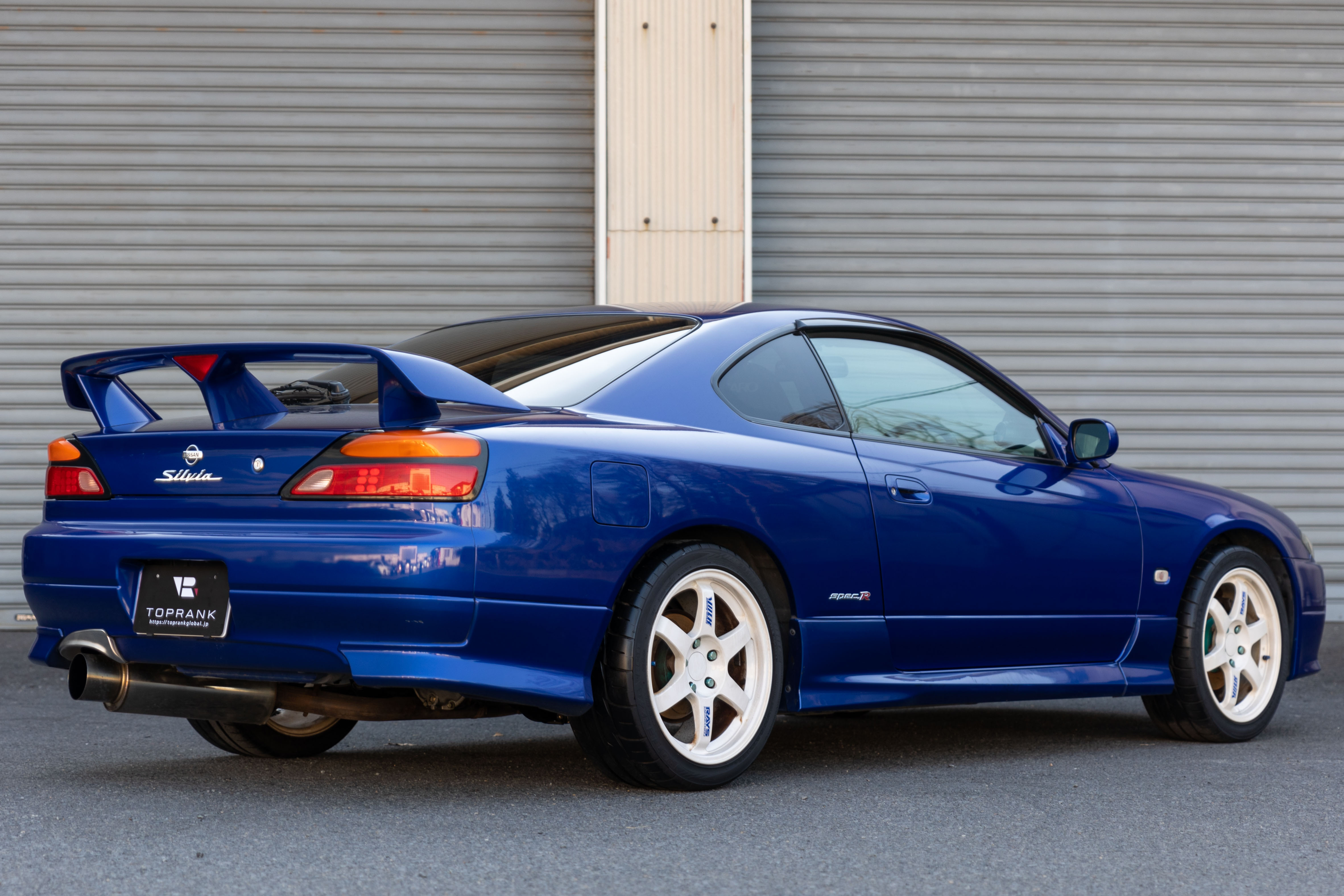 2002 Nissan SILVIA S15 SPEC R AERO, NISMO Muffler, VOLK RACING RAYS TE37 17 Inch Wheels